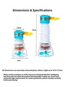 1pc Adjustable Rotating Faucet Adapter, PP Material, With Fixed Easy Install Anti-Splash Water Booster, Multi-Layer Filtration, Water-Saving Soft Bubble, Suitable For Kitchen Sink, Bathroom Basin, Room Decor, Kitchen Essentials - View 11