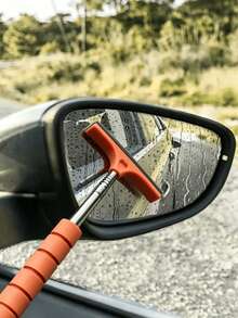 1pc [4 Colors Available] Retractable Squeegee, Car Rearview Mirror Squeegee, With Retractable Handle, Window Retractable Squeegee, Universal Car Accessory, Portable Car Mirror Wiper, Retractable Handle, Stainless Steel Blade, Multi-Functional Portable Retractable Squeegee, Car Rearview Mirror Squeegee, 2-In-1 Window Cleaner, Suitable For Gas Station, Glass, Bathroom - Car Windshield Wipers - View 15