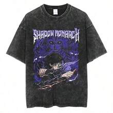 Bring Me The Horizons T-Shirt, Rock Music, Harajuku, Short Sleeve, Streetwear, Summer, Men Women, Washed T-Shirts - 紅色 - 查看 1