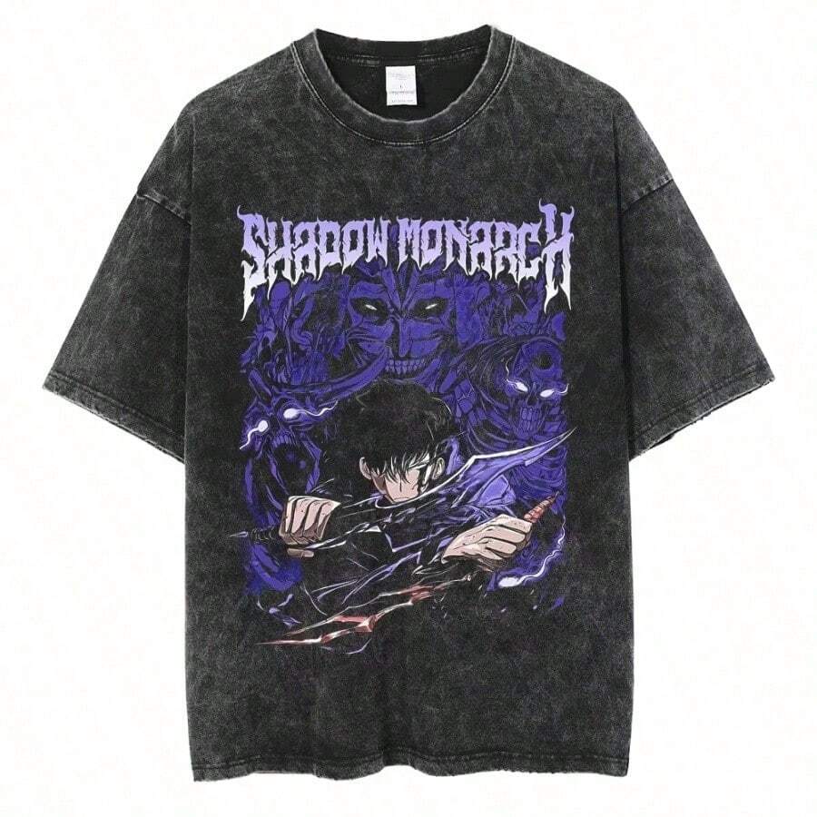Bring Me The Horizons T-Shirt, Rock Music, Harajuku, Short Sleeve, Streetwear, Summer, Men Women, Washed T-Shirts - 紅色 - 查看 1