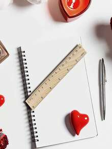 Personalized Laser Engraved Wooden Ruler | Custom Name, Clear Markings | Back To School And Teacher's Day Gift, Suitable For School, Office, Art Projects Elegant Measuring Ruler - Multicolor - View 3