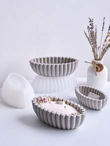 Cetakan Wadah Resin Mangkuk Oval S/M/L, Cetakan Baki Penyimpanan Lilin, Untuk Kerajinan Resin Epoksi DIY, Baki Aksesori Perhiasan, Dekorasi Rumah - cetakan - View 2