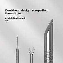 2PCS Multi-Functional Nail Tool Set | Professional Cuticle Trimmer + Nail File -- Removes Dead Skin And Cuticles, Suitable For Hand/Foot Care, Salon And Home Use, Travel Essential, Perfect Gift For Holidays - Multicolor - View 7