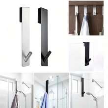 Stainless Steel Towel Hook, Shower Door Hook, Extended Length. No Drilling Or Adhesive Required. Perfect For Hanging Towels, Bathrobes, Clothes, And More. Ideal For Use In Bathrooms, Hotels, And Dormitories. A Great Gift Choice For Women. - Multicolor - View 11