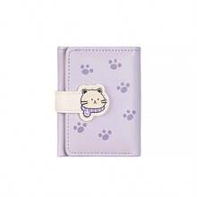 Cat & Dog Paw Print Cute Korean Style Women's Trifold Short PU Wallet Coin Purse Money Pouch - Multicolor - View 10