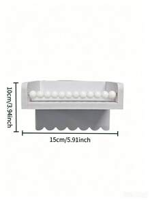 12//3pcs Wavy Edge Wooden Floating Shelves With Beaded Hanging Rod And 4 Hooks, Baby Room Wall Storage Rack, Suitable For Bibs, Hats And Decorations - Multicolor - View 13