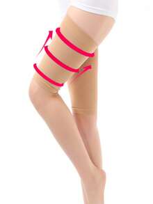1 Pair 680D Sports Compression Leg Warmers, Slimming Thigh-High Leg Sleeves For Thick Legs, Pressure Leg Wraps, Elastic Calf Support Sleeves - Multicolor - View 5