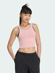 Adidas Originals 女款 VINTAGE TANK 運動背心上衣 KY8136 - 淺粉色 - 查看 1