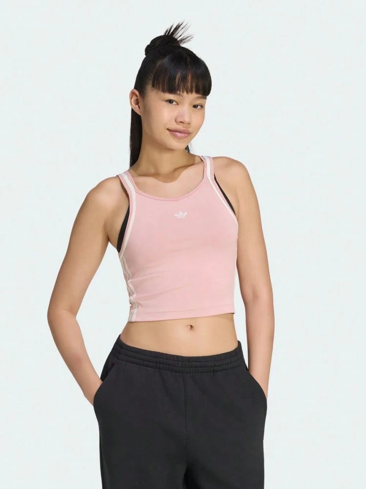 Adidas Originals 女款 VINTAGE TANK 運動背心上衣 KY8136 - 淺粉色 - 查看 1