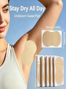 30pcs Unisex Sweat Absorbing Pads, Invisible Underarm Sweat Protector, Shirt Collar Guard, Disposable Armpit Sweat Pads - Multicolor - View 9