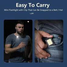 1/2PCS Mini Handheld EDC Flashlight Powerful Pocket Torch Portable Pen Clip Work Light Outdoor Emergency Camping Lamp - Flashlight - View 8