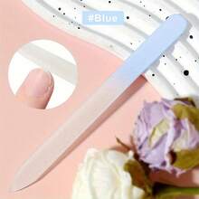1/6pcs Frosted Glass Nail File - Double-Sided Odorless Repair Tool, Suitable For Natural And Acrylic Nails, Gentle Care, Ergonomic Design, Smooth Grinding Surface, Daily Beauty Tool, Professional Nail Artist - Multicolor - View 8