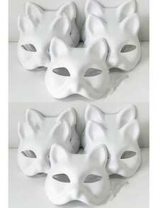 Topeng Kucing Terlaris Baru, Topeng DIY, Topeng Wajah Rubah Lukis Tangan, Kostum Hewan, Topeng Pesta Topeng, Hadiah Pesta (Mungkin Terdapat Cacat Kecil Selama Produksi, Namun Tidak Mempengaruhi Efek Produk Akhir) - masker - View 5