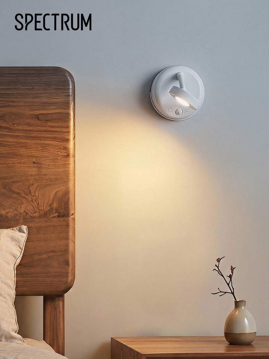 Wireless Battery Powered LED Picture Wall Light, Rotatable Spotlight Art Gallery Lamp, Rechargeable Accent Sconce For Painting Frame Home Decor - View 1