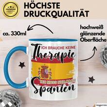 24-Hour Delivery In Mexico. Gift Mug In Spanish - I Don't Need Therapy, I Just Need To Go To Spain - Coffee Mug Gift Idea. Funny Coffee Mugs To Give As Gifts For Birthdays, Christmas, And Easter, As Well As For Everyday Use At Home Or In The Office. 11 Oz / 325 Ml Ceramic Mug. - 4 - 查看 10