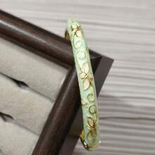 Flower Open Cuff Bracelet, Enamel Bohemian Bangle, Suitable As A Gift For Women - Bracelet - View 14