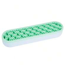 1pc Silicone Cosmetic Storage Rack, Lipstick Holder, Brush Drying Rack - Multicolor - View 13