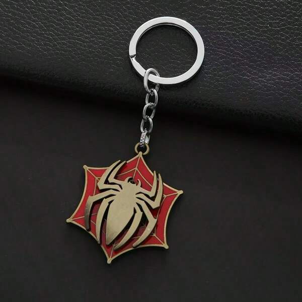1 Peça Chaveiro de Metal em Formato de Aranha, Pingente de Aranha para Chaveiro, Acessório Charm para Bolsa