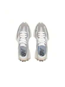 Sepatu Lari Kasual Low-Top Nyaman untuk Perjalanan Perkotaan dari New Balance NB 327, Unisex, Abu-abu/Putih - Light Grey - View 3