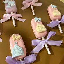 - Juego de moldes de silicona con temtica de circo, molde de silicona para decoracin de pasteles de payaso con moldes de fondant, diseos de tienda, kit de decoracin de pasteles y fundicin - púrpura (NF291) - Ver 4