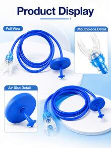 1pc Lightweight Soft Underwater Snorkel, Equipped With Floating Air Intake Disk And Silicone Mouthpiece; Durable And Flexible Snorkel, Suitable For Men And Women For Vacation Use; Reusable And Portable Diving Snorkel, Suitable For Beach, Pool Snorkeling And Underwater Water Activities. - Multicolor - View 8