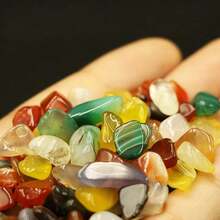 20/40/60/80/120/160/220g Natural Crystal Crushed Stone, Polished Colorful Pebbles For Decoration, Commonly Used For Flower Pots, Fish Tanks Or Landscape Design - Multicolor - View 9
