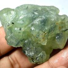 1pc Random Natural Raw Fluorite Rough Stone, Premium Natural Mineral Specimen. Perfect For Jewelry Making, Indoor Decor Collection, Geological Teaching And Popular Holiday Gifts - Green - View 9