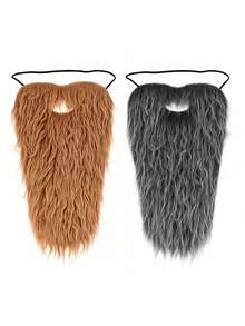 1pc/2pcs Long Natural-Looking Beard Mask, Great For Halloween, Christmas Costume Party Makeup, Cosplay - Multicolor - View 16