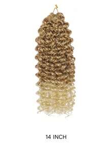 18 piezas/paquete Extensiones de cabello trenzado de ganchillo - 1/5 caja, cabello trenzado sintético suave y pre-rizado, adecuado para trenzas retorcidas y trenzas de diosa, fácil instalación, negro natural, suficiente para uso en toda la cabeza - Multicolor - Ver 24