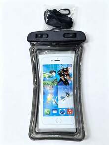 1/2 Peças Bolsa Universal à Prova d'Água IPX8 para Celular com Airbag, Capa à Prova d'Água para Celular para Natação Subaquática, Bolsa Seca de Praia para Smartphone (Preto + Branco), Essencial de Viagem, Suprimentos Escolares de Volta às Aulas, Essencial de Férias de Camping e Feriado, Acessório de Férias, Mini Acessório de Viagem de Verão, Item Indispensável de Viagem, Suprimentos Escolares, Suprimentos de Volta às Aulas - Visão 11