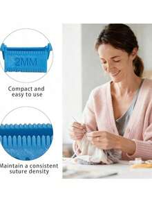 1/4/6pcs Hinge Sewing Clips, Practical Handmade Sewing Positioning Tool And Neat Uniform Stitch Template Tool. Suitable For Embroidery, Fabric Collage And Handmade Sewing To Help Create Neat Straight Stitches. Suitable For Art, Wedding, Home Decor, Also Suitable For Camping Gear, Vacation Essentials, Cute Collectibles. Gift For Family Members. - Regular Model - View 6
