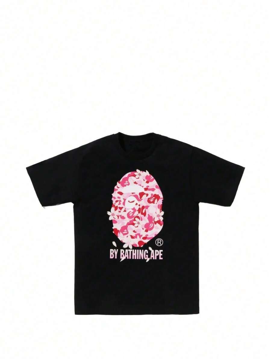 Men's Plant Ape Head Graphic Tee , Summer Clothes,Summer Tees, Men Approved Casual Tee,Tallas Grandes (S-5XL) - 黑色3 - 查看 1