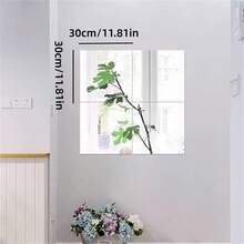 Acrylic Mirror Self-Adhesive Full Length Mirror Wall Mounted No Drilling Soft Mirror Home DIY Floor Mirror Dressing Mirror - Silver Lenses - View 10