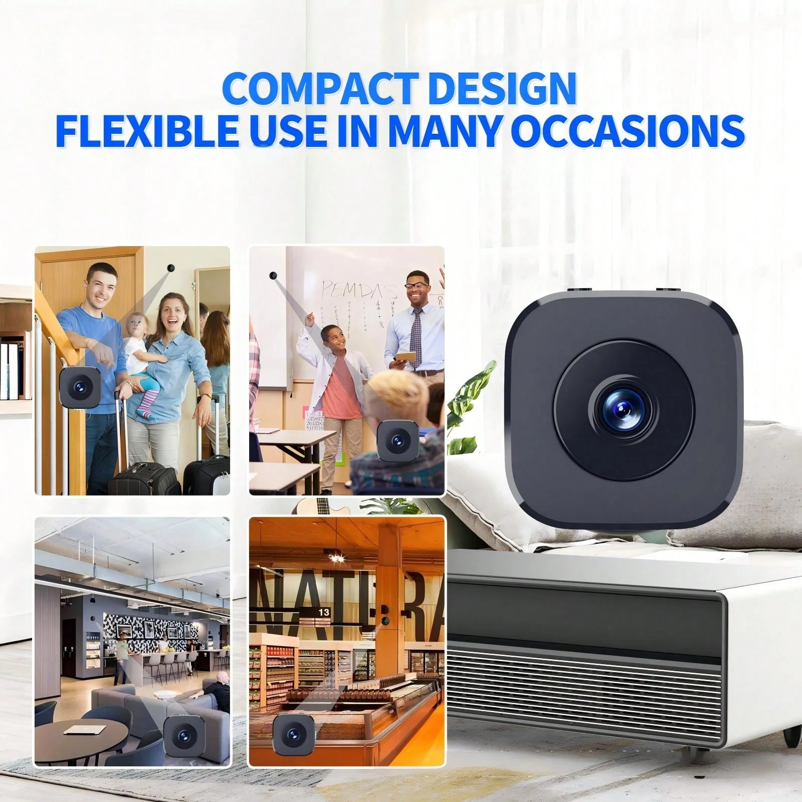 High Definition Home Wireless Smart WiFi Security Camera 200mAh - Multicolor - View 7
