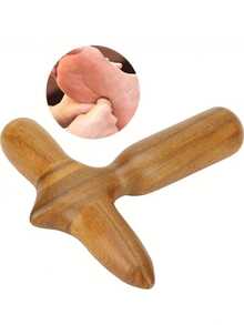 Foot Massage Tool Made Of Wood, Single Massage Stick Designed For Muscle, Convenient For Home Or Massage Parlor Use, Made Without Plastic - Multicolor - View 3