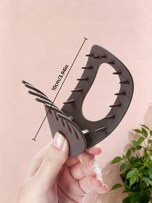 2/9pcs/Set Maillard Color Palette Satin Scrunchie & Claw Clip Hair Accessories Set, Black, Coffee, Brown, Milk Tea, Beige Low Saturation Colors, Versatile & Practical - Suitable For Girls And Women, Perfect For Daily Outings, Parties, Vacations, Dates Or Graduation Season,Claw Clips - Multicolor - View 7