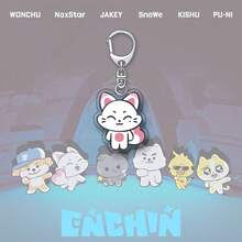 En/Hypen Keychain, SUNGHOON, NIKI, JAKE Anime Cartoon Character Pendant, Backpack Charm, Bag Charm, Stress Relief Pendant, EN- Fan Collection Item, Birthday Gift, Holiday Gift For EN- Friends, Creative Gift - Multicolor - View 7