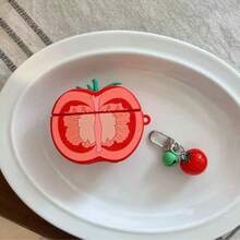 3D Tomato Shaped Bluetooth Earphone Protective Case, Soft And Clear Touch, High Tomato Recognition, Full Coverage Design Anti-Drop And Anti-Scratch, Suitable For Daily Commute And Dating, Compatible With Apple 2/3/4 Generation Pro/Pro 2 Earphone Protective Cover With Free Accessories - View 10