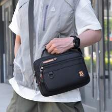 Men's Casual Shoulder Bag, Multi-Pocket Commuter Messenger Bag, Colorblock Crossbody Bag, Suitable For Business, Commuting, School, Back To School Season - Messenger Bag - View 11