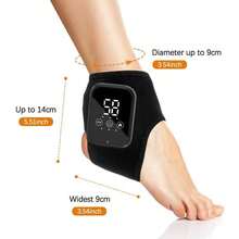 Electric Foot And Ankle Massager, Foot Heating Massage Device, Vibration Massage, Ligament Protection, Heating Guard, Specifically For Plantar Fasciitis, 2000mAh - Multicolor - View 3