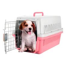 Portable Pet Carrier Cage For Dogs, Cats, Rabbits - Rose Red - View 8
