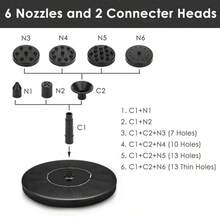 13cm, 16cm, 18cm Solar Fountain Pumps - Ideal For Outdoor Garden Pools, Bird Baths, Small Ponds. 8-Nozzle Floating Model - 16mm - View 7
