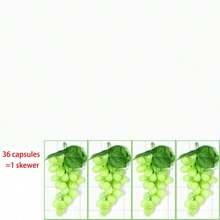 8/4/1pc Artificial Grapes, Red, Green And Black Optional, Plastic Material, Realistic Artificial Fruit, Suitable For Wedding, Home Kitchen Decoration, Party Decoration, Photography Props, Mother's Day, Graduation Ceremony, Artificial Plants And Other Occasions. - Multicolor - View 14