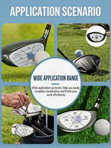 15/30/60 miếng băng dán va chạm golf, nhãn dán điểm ngọt golf, chỉ báo va chạm gậy tập luyện swing cho luyện tập golf - A - Xem 10