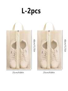 1pc/2pcs Beige, Black, Gray Advanced Mesh Shoe Storage Bag, Dustproof And Breathable, Large Capacity Shoe Bag, Portable Travel And Fitness Shoe Bag - Multicolor - View 20