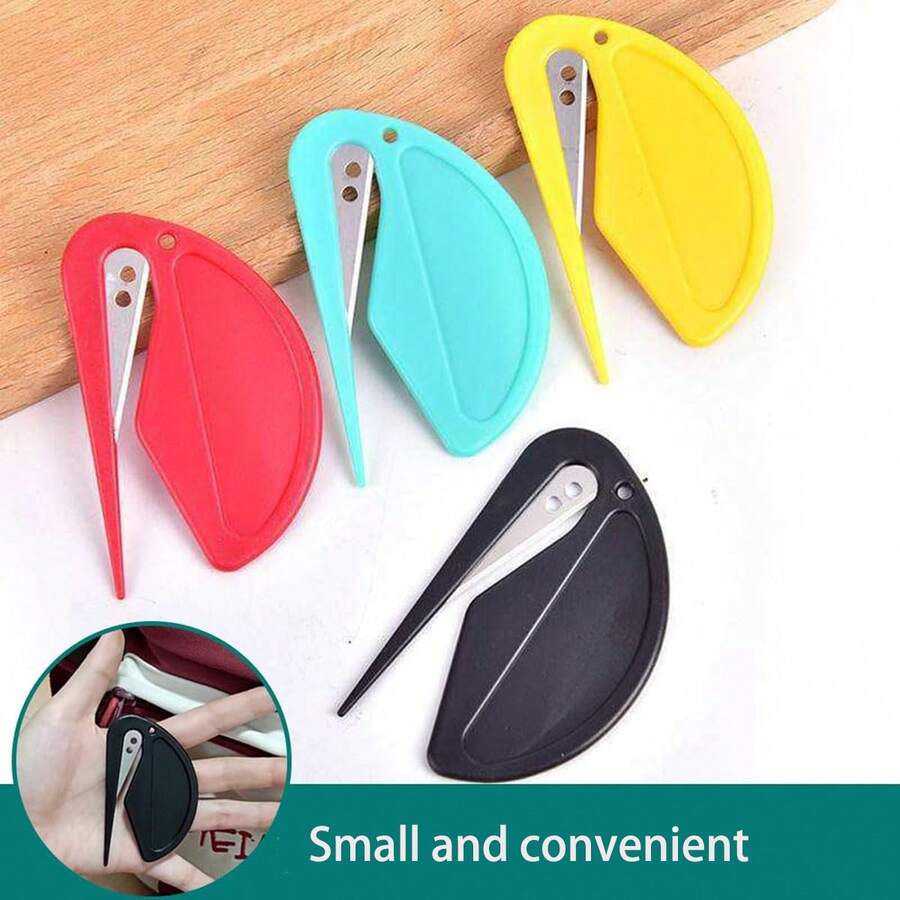 Multifunctional Envelope Cutter, Portable Cutting Tool. Cute Shaped Scissors And Portable Package Opener - Perfect For Students And Office Use, Fun Design, Durable - Multicolor - View 1