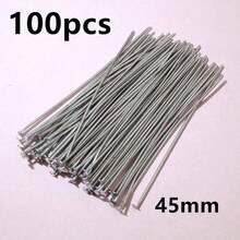 100pcs 20-70mm Length Stainless Steel Ball Head Pins/Eye Head Pins/Flat Head Pins DIY Jewelry Making Accessories Findings - Steel - View 29