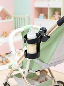 1pc Universal Stroller Cup Holder Anti-Drop Baby Bottle Holder Rotatable Children Stroller Cup Holder Accessory - Multicolor - View 1