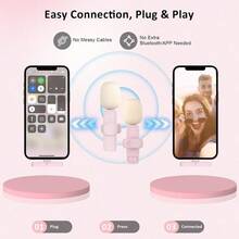 Wireless Lavalier Microphone, Wireless Mini Microphone, Vlog Microphone, Plug And Play Clip-On External Mini Lightning Microphone For IPhone IOS, Suitable For Video Interviews And Vlogs, Mini Microphone, Microphone, Wireless Clip-On Microphone, Cute Pink Lavalier Microphone, Suitable For Fashionable Women, With Windscreen - Pink - View 11