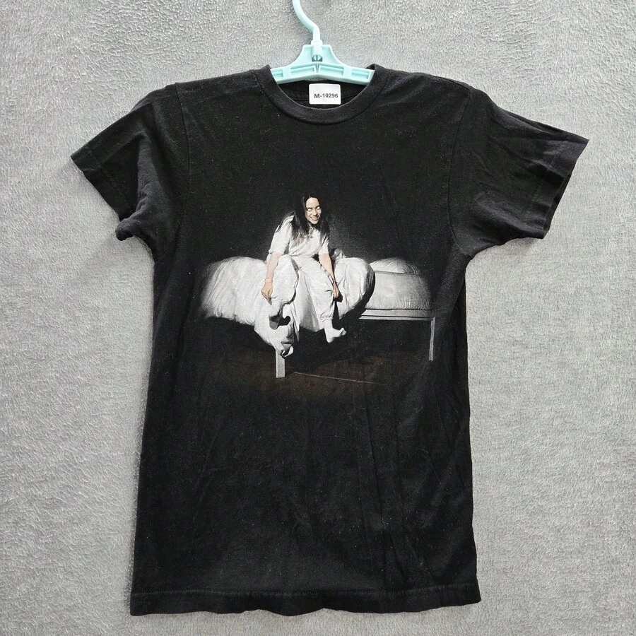 Men's Black Graphic Print Band T-Shirt Short Sleeve Logo - 黑色 - 查看 1